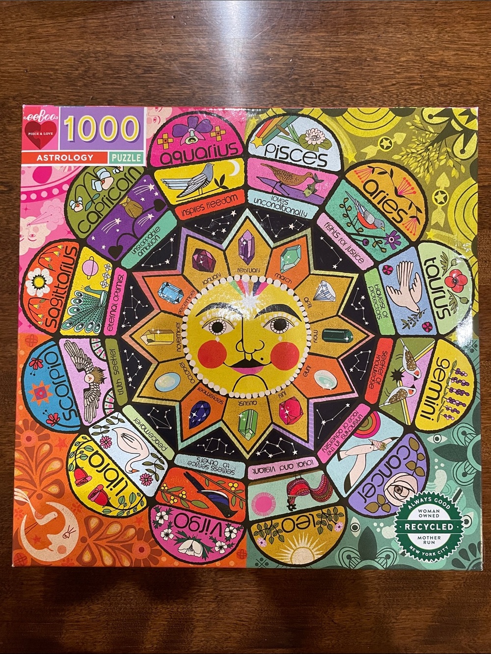 🧩2/$10 Eeboo 1000 pc Jigsaw Puzzle